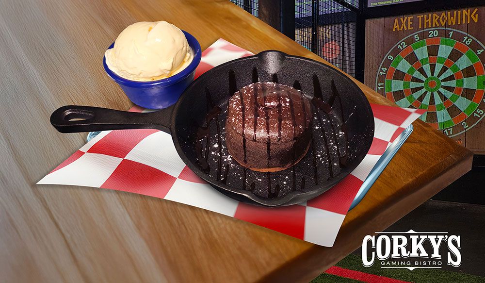 Mega Mana Molten Cake